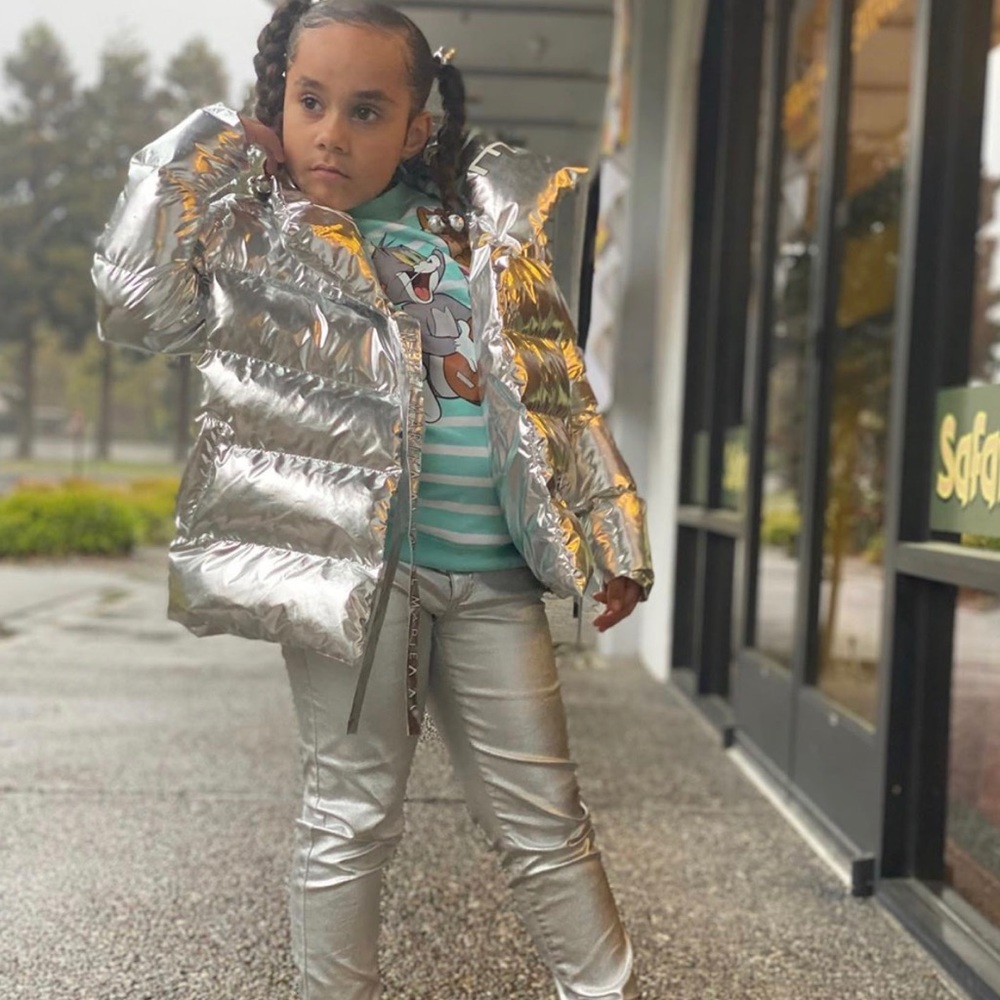 Silver zara jeans
